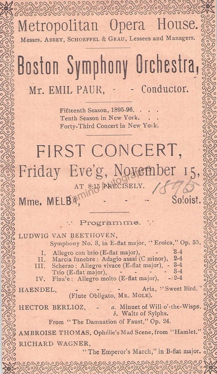 Metropolitan Opera - Collection of Program Clips 1885-1905 – Tamino ...