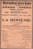 Metropolitan Opera - Collection of Program Clips 1885-1905