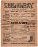 Metropolitan Opera - Concert Program Page Tour Boston 1883