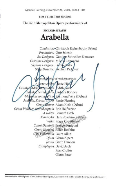 Metropolitan Opera Conductors - Lot of 27 Signed Cast Pages