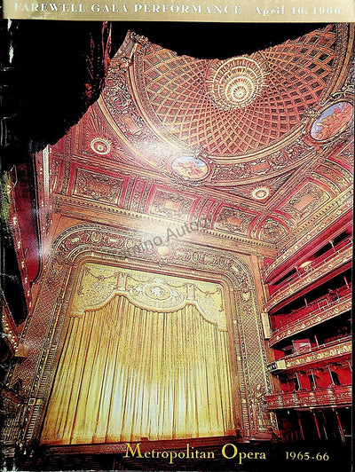 Metropolitan Opera - Farewell Gala Program 1966