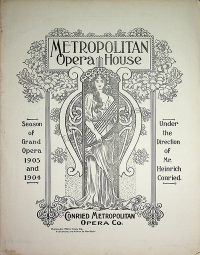 Metropolitan Opera - Program Lot 1901-1910