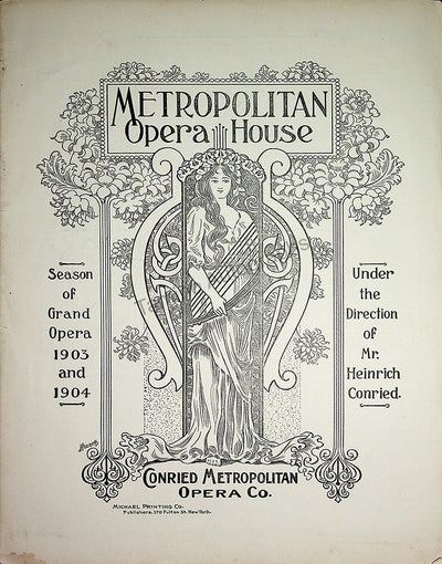 Metropolitan Opera - Program Lot 1901-1910