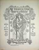 Metropolitan Opera - Program Lot 1901-1910