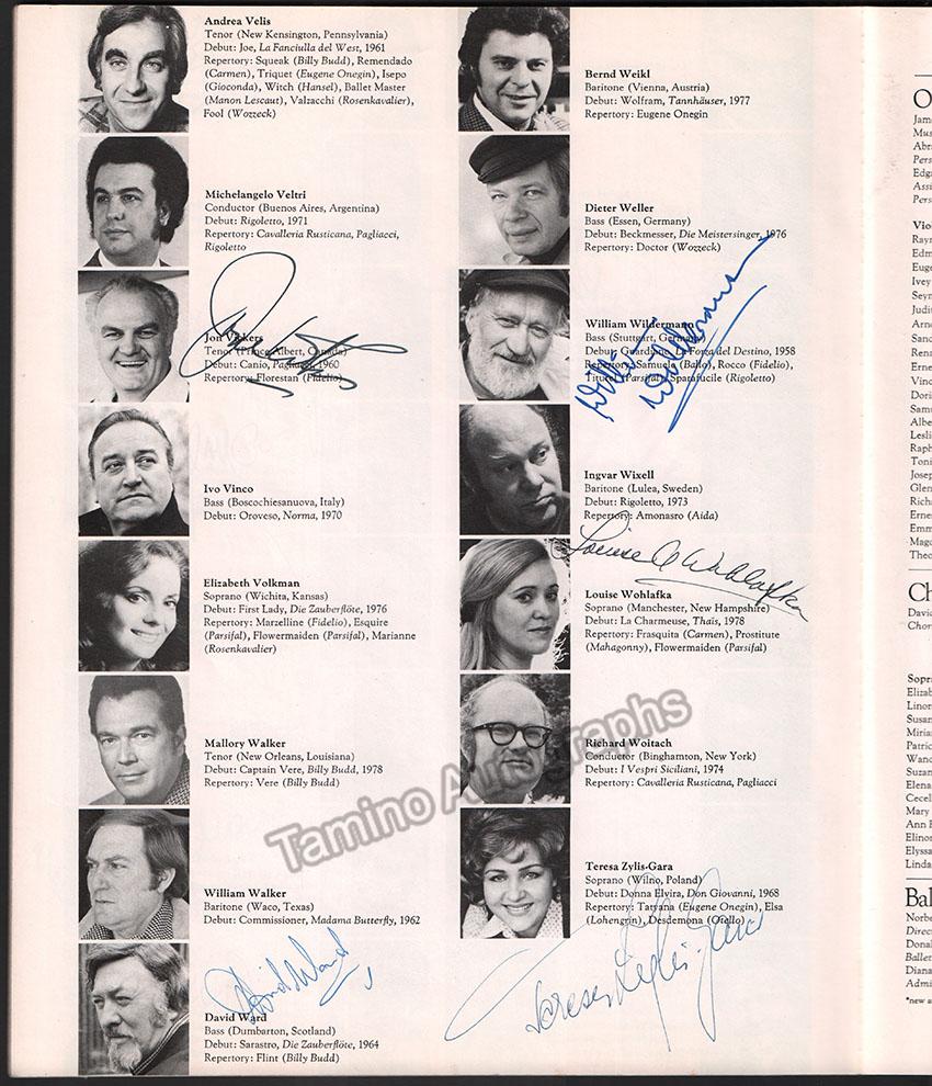 Metropolitan Opera - Season Guide 1979-1980 Signed by Multiple Artists
