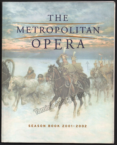 Metropolitan Opera - Season Guide 2001-2002 Signed by Multiple Artists