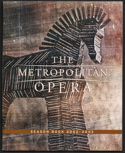 Metropolitan Opera - Season Guide 2002-2003 Signed by Multiple Artists