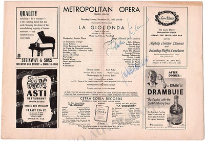 Milanov, Zinka - Barbieri, Fedora - La Gioconda 1952