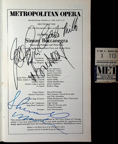 Levine, James - Moldoveanu, Vasile - Millo, Aprile - Milnes, Sherrill in Simon Boccanegra 1984