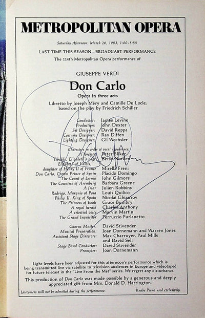 Domingo, Placido in Don Carlo 1983