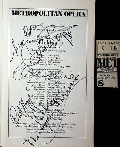 Ludwig, Christa - Montgomery, Kathryn - Nagy, Robert - Estes, Simon in Elektra 1984
