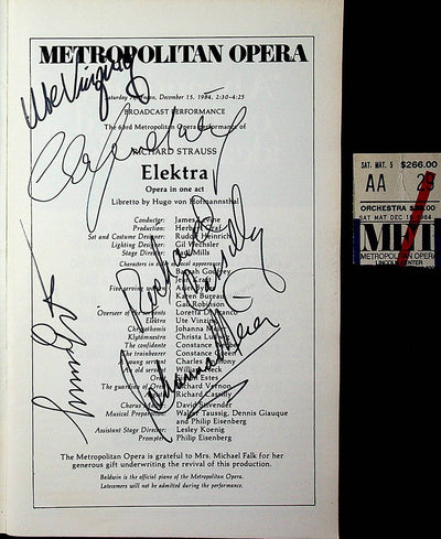 Ludwig, Christa - Vinzing, Ute - Cassilly, Richard - Meier, Johanna - Estes, Simon in Elektra 1984