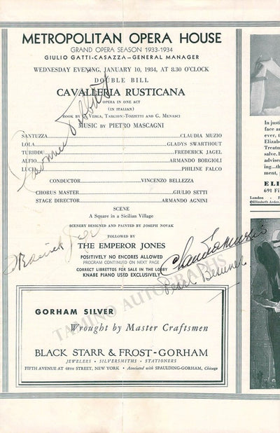 Muzio, Claudia - Tibbett, Lawrence - Jagel, Frederick