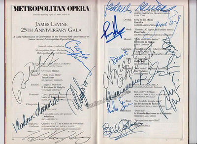 Metropolitan Opera - Signed Program Gala 25th Anniversary 1996