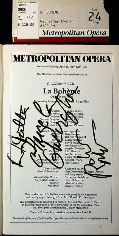 Gheorghiu, Angela - Alagna, Roberto - Mattila, Karita in La Boheme 1996