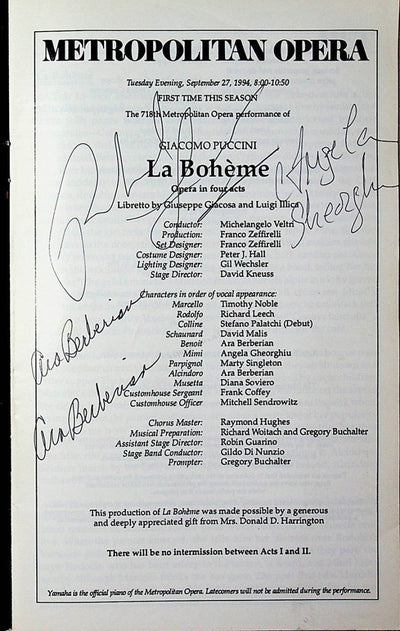 Gheorghiu, Angela - Leech, Richard - Berberian, Ara in La Boheme 1994
