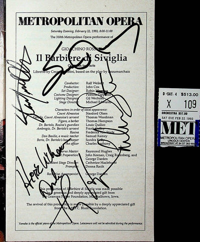 Hampson, Thomas - Olsen, Stanford - Ramey, Samuel - Stade, Frederica von in Il Barbiere di Siviglia 1992