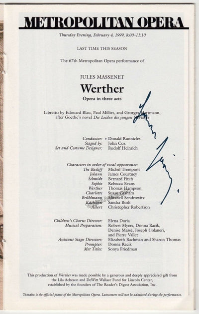 Runnicles, Donald in Werther 1999