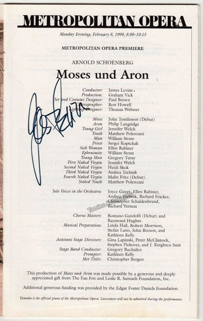 Levine, James in Moses und Aron 1999