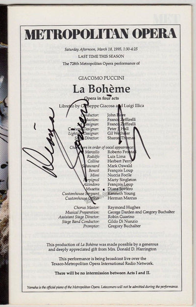 Soviero, Diana in La Boheme 1995
