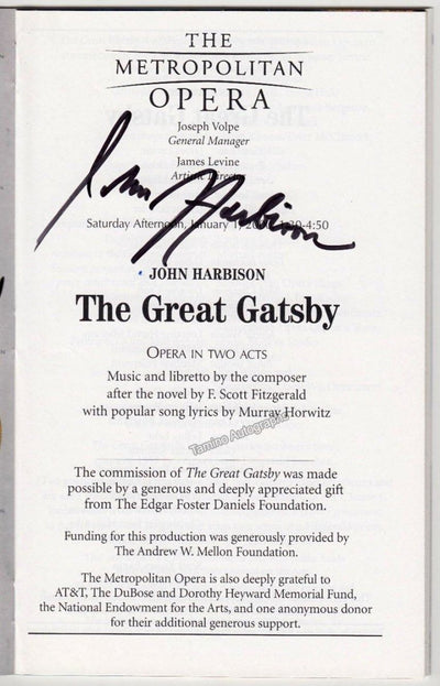 Harbison, John in The Great Gatsby 1999