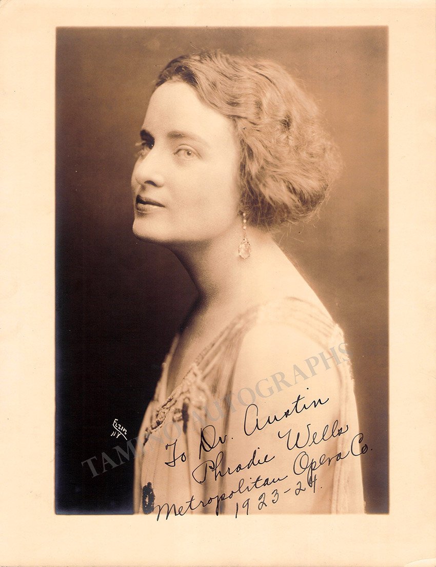 20s Opera Singer Metropolitan Opera - Singers Autographs Lot from 1920s