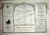 Metropolitan Opera - Sunday Concerts Program Lot 1910-1915