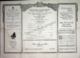Metropolitan Opera - Sunday Concerts Program Lot 1910-1915