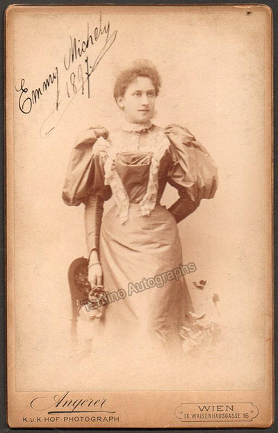 Michely, Emmy - Signed Cabinet Photo 1897
