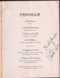 Milanov, Zinka - Signed Program 1944
