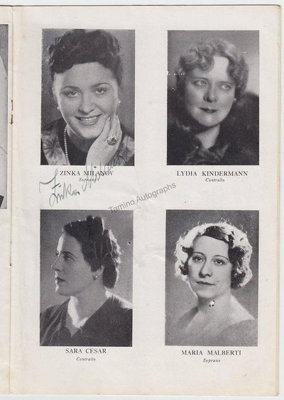 Milanov, Zinka - Teatro Colon Signed Program 1940