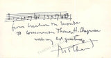 Milhaud, Darius - Autograph Music Quote Signed + Photo