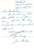 Milligan, James - Autograph Note Signed 1961