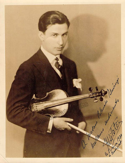 Milstein, Nathan - Signed Photo 1930