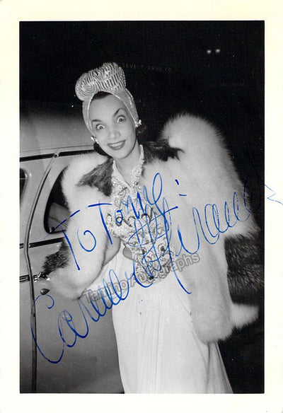 Miranda, Carmen - Signed Photo