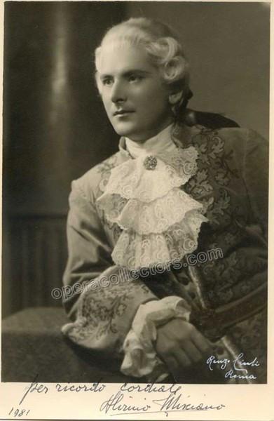 Misciano, Alvinio - Signed photo as Count Almaviva