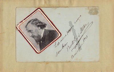 Mitre, Bartolome - Signed Album Page with Text Quote 1905