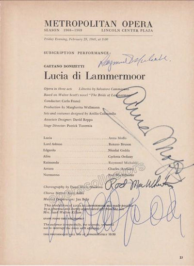 MOFFO, Ana - GEDDA, Nicolai - MICHALSKI, Raymond - MACWHERTER, Rod