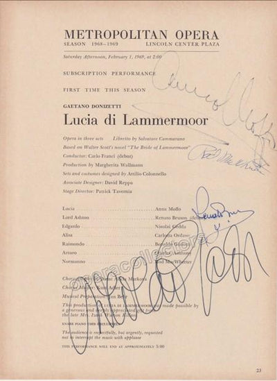 MOFFO, Anna - GEDDA, Nicolai - BRUSON, Renato (debut)