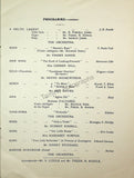 Moiseiwitsch, Benno - Concert Program London 1919