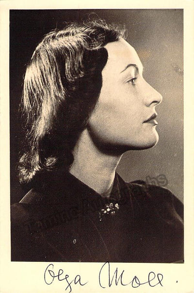 Moll, Olga - Signed Photo