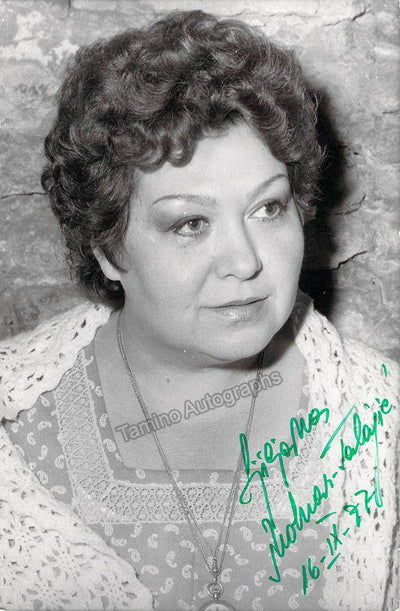 MOLNAR-TALAJIC, Ljiljana (Various Autographs)