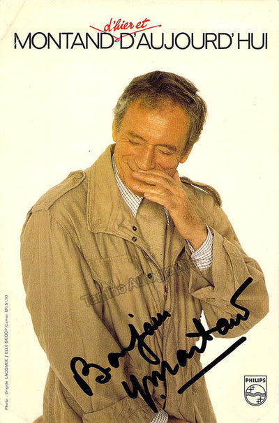 Montand, Yves - Signed Promo Photo