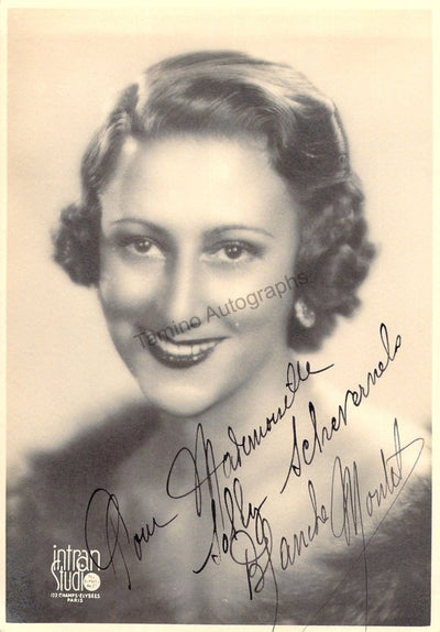 Montel, Blanche - Signed Photograph