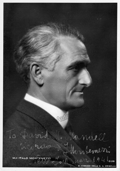 Montemezzi, Italo - Signed Photograph