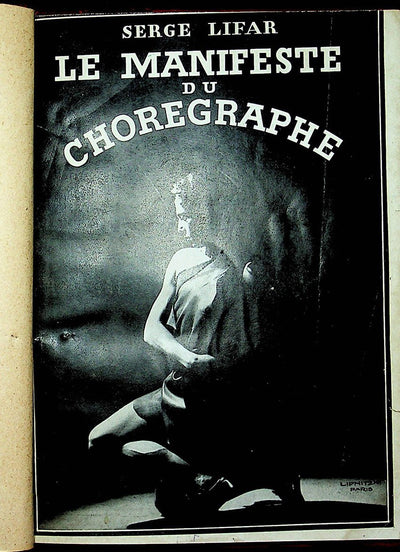 Moore, Lillian - Signed Book "Le Manifeste du Choreographe" by Serge Lifar