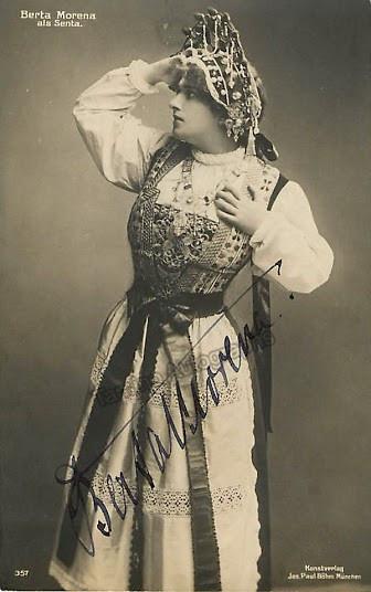 Morena, Berta - Signed photo postcard as Senta