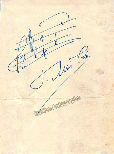 Moreno-Torroba, Federico - Autograph Music Quote Signed