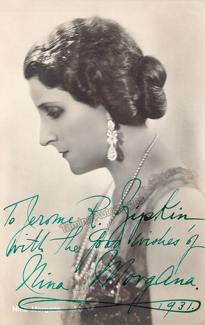 Morgana, Nina - Signed Photograph 1931