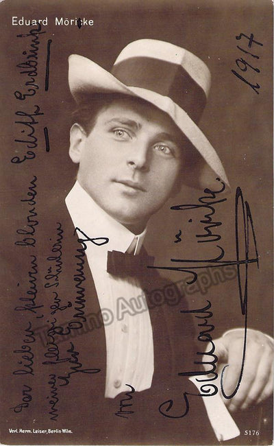 Moricke, Eduard - Signed Photo Postcard 1917